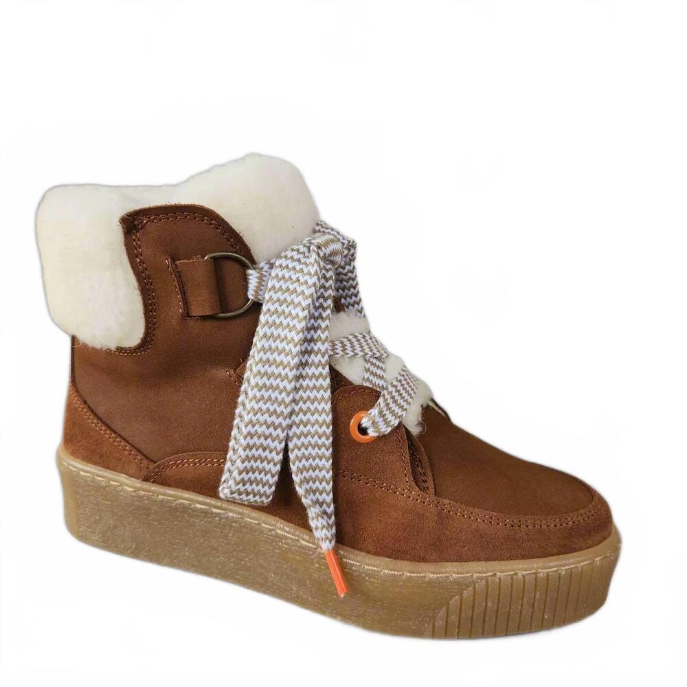 NEW ERIC MICHAEL women's yosemite winter boot in cognac